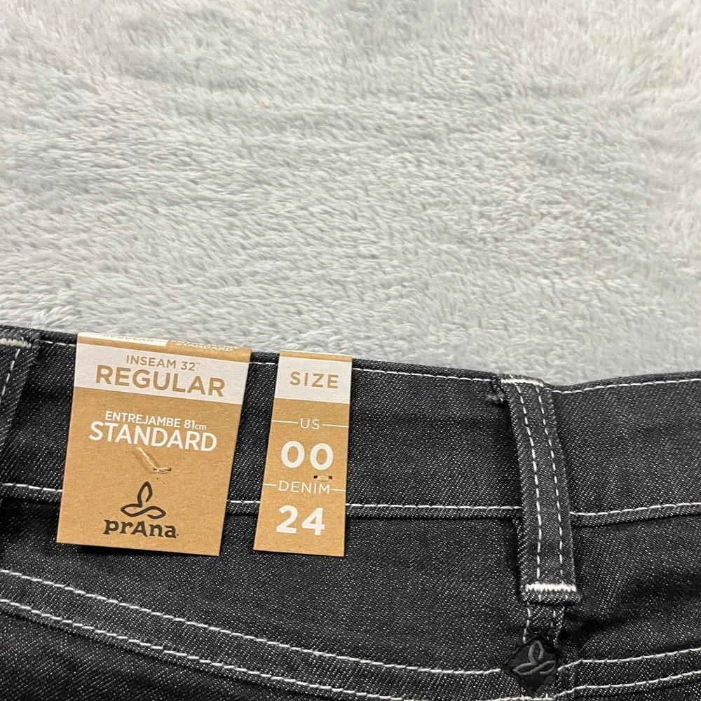 prAna Kayla High Rise Jeans Denim Solid Women's 00 24 Stretch 32
